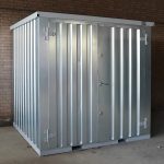 Lagercontainer 2×2 Meter Galvanisiert Doppeltür Kurze Seite-Neu – Bild 3