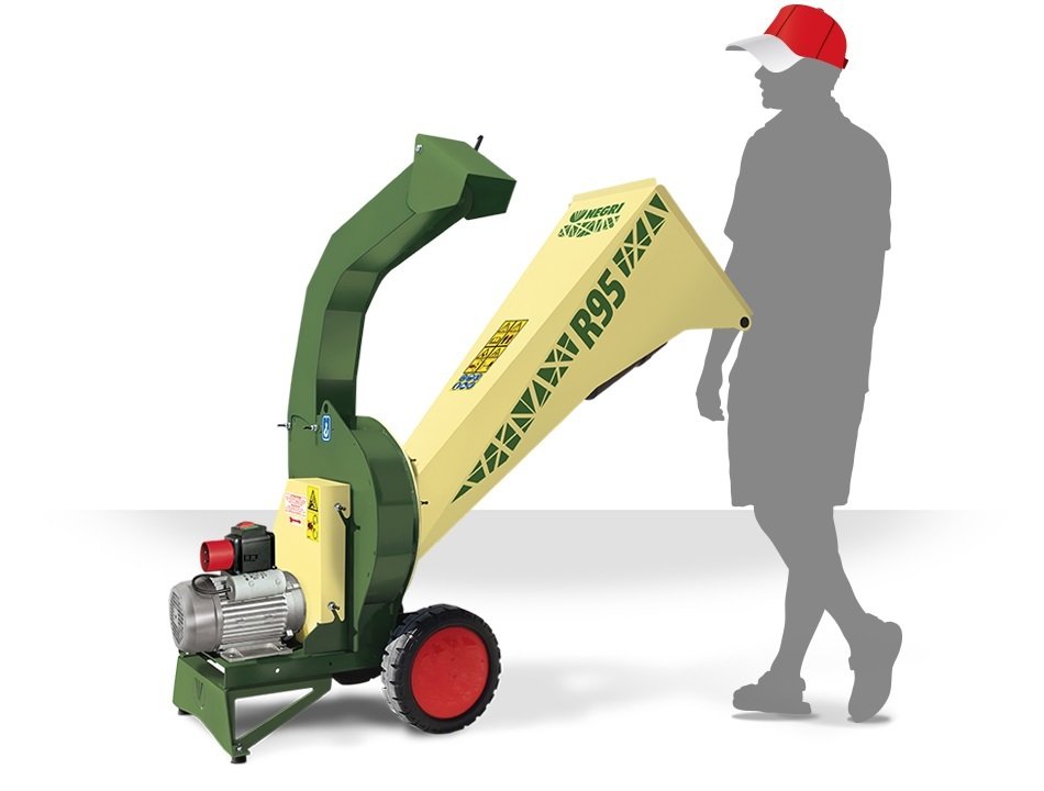 Haecksler_R95.jpg NEGRI Biohäcksler R95-Elektro-Häcksler mit Transporträder – Bild 1