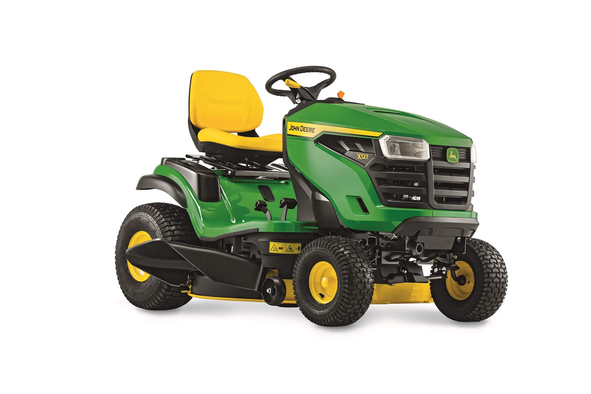 Rasentraktor-JOHN-DEERE-X127_53c93e22-b098-48dd-891b-7ec54a311de6.jpg JOHN DEERE Rasentraktor X127 – Bild 1