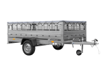 Anhänger 264×150 UNITRAILER GARDEN 265 KIPP mit Gitterwänden, H-0-Rahmen und grauer Plane-Neu – Bild 9