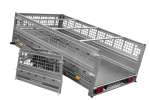 Anhänger 264×150 UNITRAILER GARDEN 265 KIPP mit Gitterwänden, H-0-Rahmen und grauer Plane-Neu – Bild 11