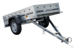 Kippbarer Pkw Anhänger GARDEN TRAILER 200 KIPP mit zusätzlichen Bordwänden, Stützrad und Flachplane-Neu – Bild 17