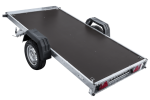 Autotransportanhänger 264×125 UNITRAILER FORCE 264 KIPP mit Gitterwänden, H-800 Rahmen und grauer Plane-Neu – Bild 13
