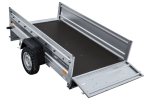 Autotransportanhänger auf Federn 230×125 UNITRAILER FORCE 230/R KIPP mit BIS-Seitenwänden, H-0-Rahmen und blauer Plane-Neu – Bild 14