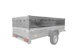 Einachsanhänger 264×150 UNITRAILER GARDEN 265 KIPP mit zusätzlichen Bordwänden, H-800-Hochspriegel und blauer Plane-Neu – Bild 17