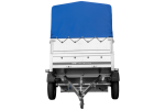 Einachsanhänger 200×125 UNITRAILER GARDEN 201 KIPP mit BIS-Seitenwänden, H-800-Rahmen und blauer Plane-Neu – Bild 7