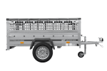 Einachsanhänger 200×125 UNITRAILER GARDEN 201 KIPP mit Gitterseitenwänden und grauer Abdeckung-Neu – Bild 4