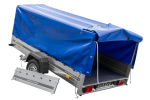 Einachsanhänger 264×150 UNITRAILER GARDEN 265 KIPP mit H-800 Rahmen und blauer Plane-Neu – Bild 11