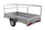 Einachsanhänger 264×150 UNITRAILER GARDEN 265 KIPP mit H-800 Rahmen und grauer Plane-Neu – Bild 12
