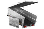 Einachsiger Anhänger 230×125 UNITRAILER GARDEN 230 KIPP mit Bordwandaufsatz und Aludeckel-Neu – Bild 8