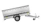 Einachsiger Anhänger auf Blattfedern 264×125 UNITRAILER FORCE 264/R KIPP mit BIS-Seitenwänden, H-0-Rahmen und grauer Plane-Neu – Bild 11