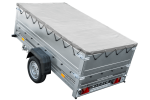Faltbarer Anhänger GARDEN TRAILER 230 KIPP mit zusätzlichen Bordwänden, Stützrad und Flachplane-Neu – Bild 3