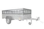 Autotransportanhänger 264×125 UNITRAILER FORCE 264 KIPP mit Gitterwänden, H-800 Rahmen und grauer Plane-Neu – Bild 16