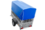Kipp Anhänger Garden Trailer 200 KIPP mit Laubgitteraufsatz, Hochplane, Hochspriegel und Stützrad-Neu – Bild 9
