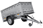 Kippbarer Pkw Anhänger GARDEN TRAILER 200 KIPP mit zusätzlichen Bordwänden, Stützrad und Flachplane-Neu