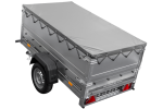 Kippbarer Pkw Anhänger GARDEN TRAILER 200 KIPP mit zusätzlichen Bordwänden, Stützrad und Flachplane-Neu – Bild 8