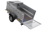 Kippbarer Pkw Anhänger GARDEN TRAILER 200 KIPP mit zusätzlichen Bordwänden, Stützrad und Flachplane-Neu – Bild 13