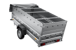 Leichter Anhänger 264×125 UNITRAILER FORCE 264 KIPP mit BIS-Seitenwänden, H-0-Rahmen und grauer Plane-Neu – Bild 10