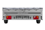 PKW Anhänger 264×150 UNITRAILER GARDEN 265 KIPP mit Flachplanenträger und grauer Plane-Neu – Bild 13