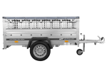PKW-Anhänger auf Federn 200×125 UNITRAILER GARDEN 201/R KIPP mit Gitterwänden, H-0-Rahmen und grauer Plane-Neu – Bild 13