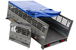 Pkw Transport Anhänger 230×125 Garden Trailer 230 KIPP mit Laubgitteraufsatz, blauer Flachplane und Stützrad-Neu – Bild 10