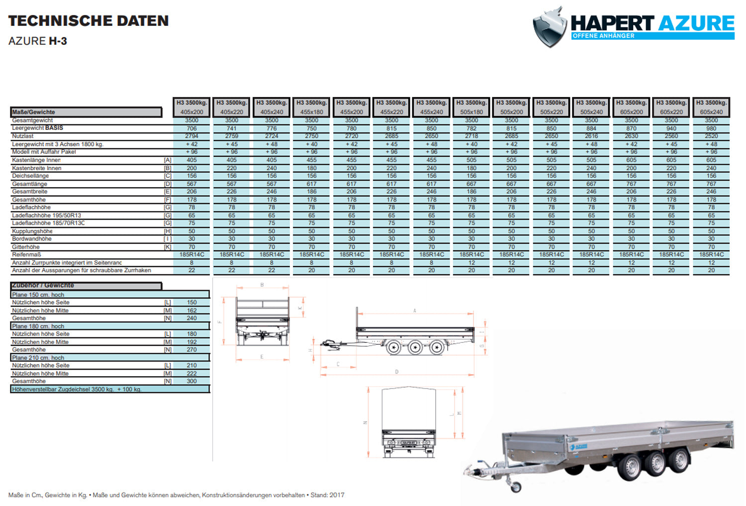Hapert Azure H-3 – 3500 – 4550 x 2000 3-Achser Tridem – Bild 4