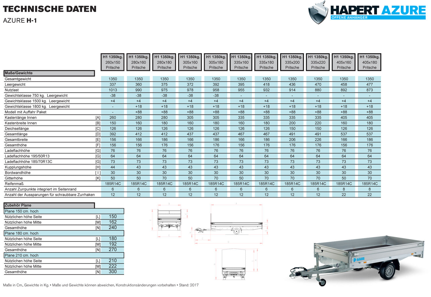 Hapert Azure H-1 – 1500 – 2600 x 1500 – niedriges Fahrwerk – Bild 4